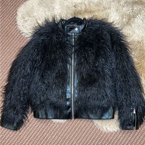 Theory leather / fur Jacket!